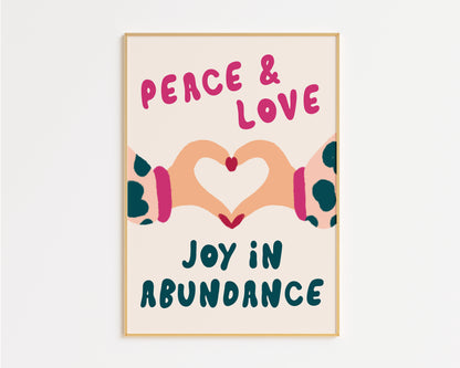 Peace Love Joy Print