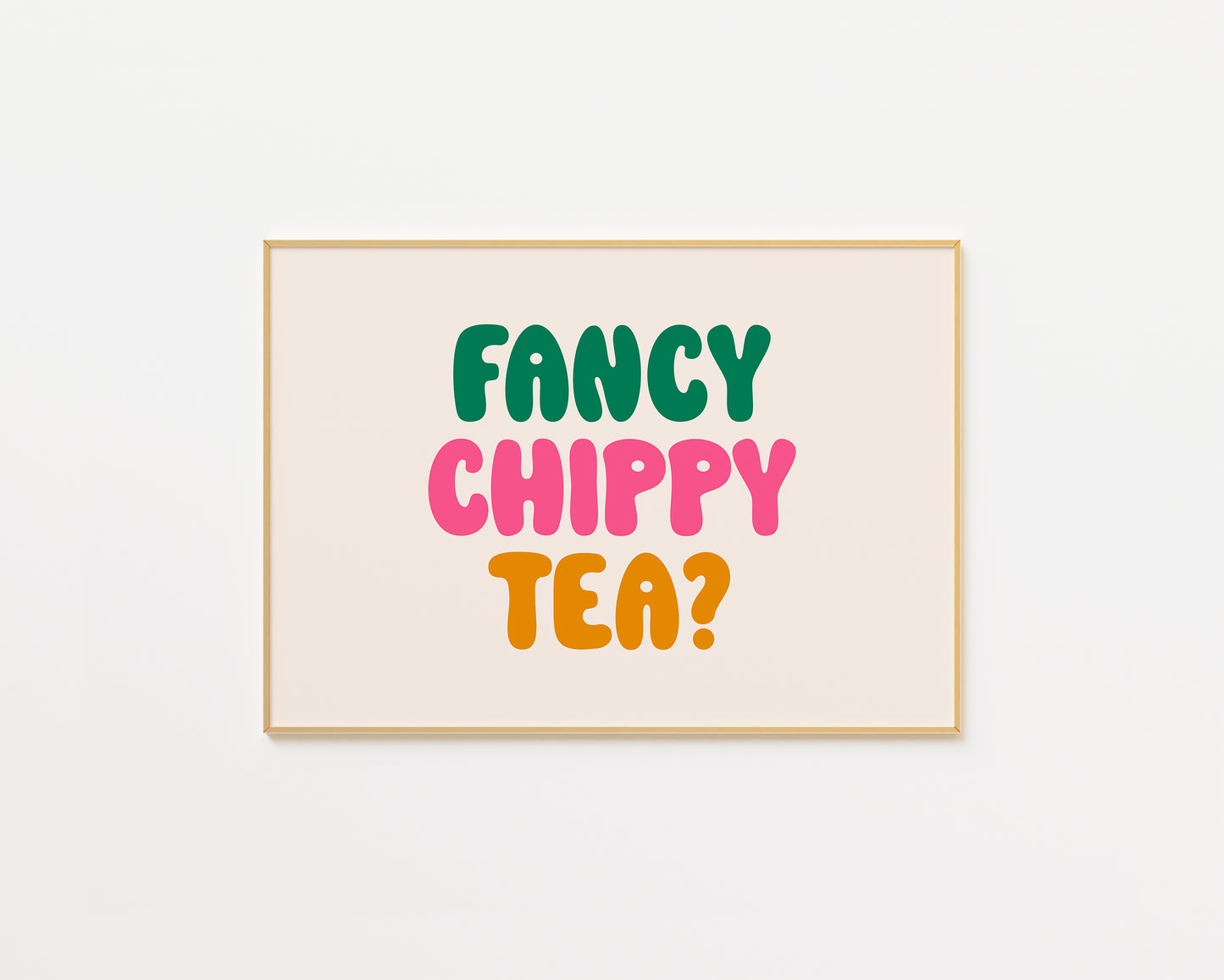 Fancy Chippy Tea Kitchen Print