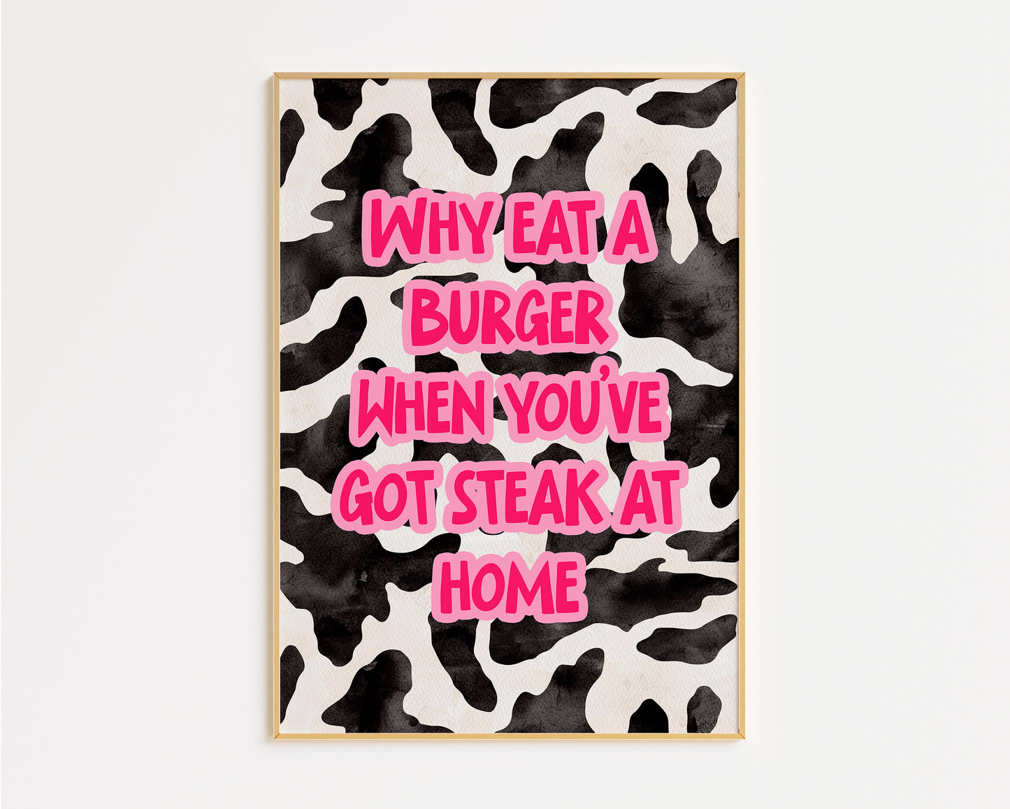 Steak At Home Print