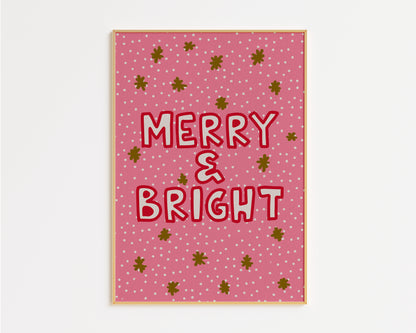 Merry and Bright Print