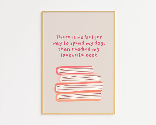 Favourite Book Quote Print