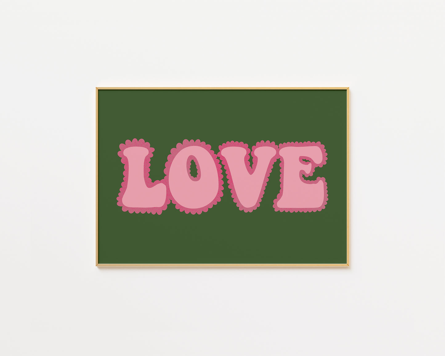 Frilly Love Quote Print