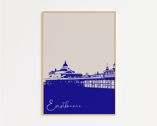 Eastbourne Vertical Travel Print 2