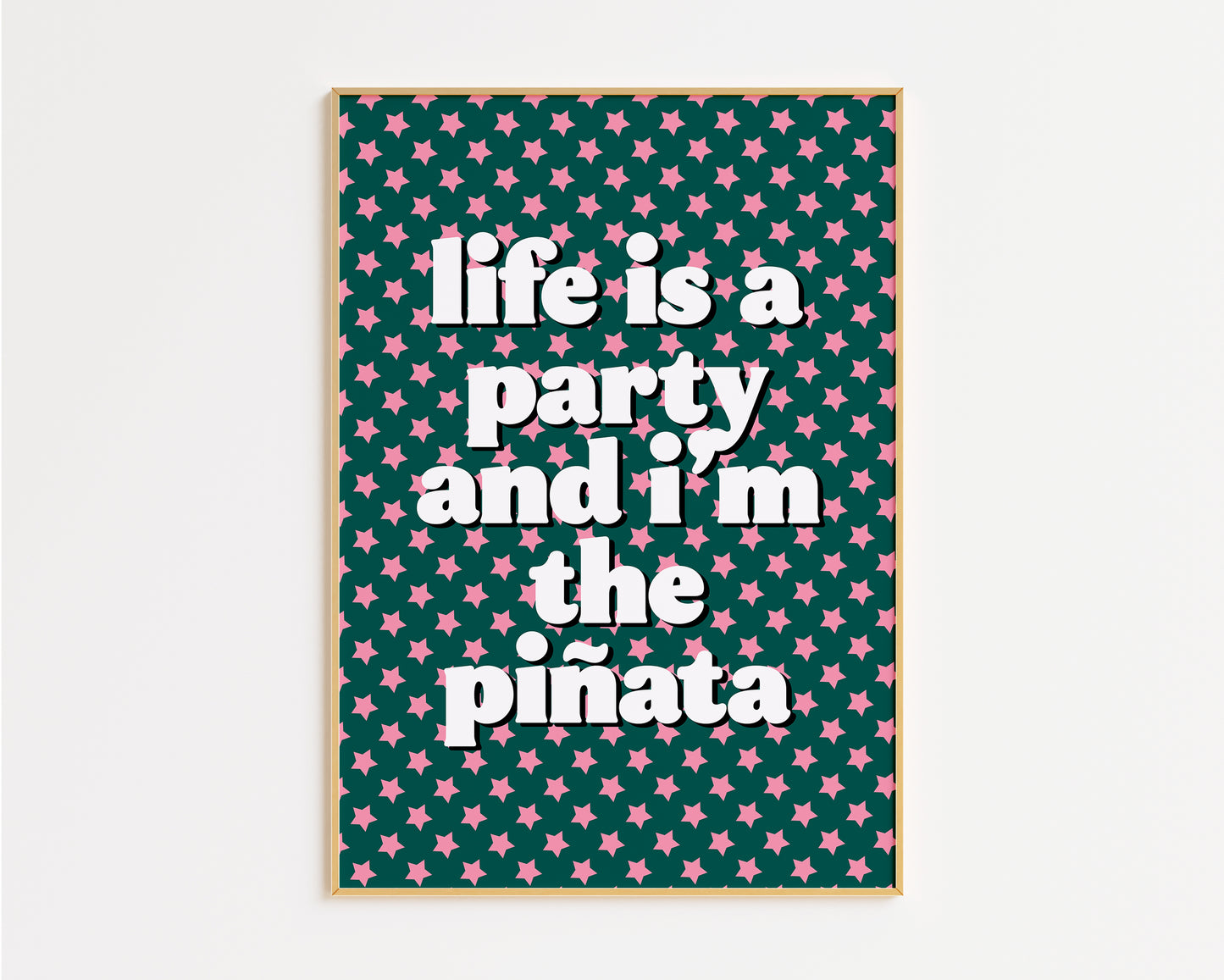 Life's a Party Pinata Print