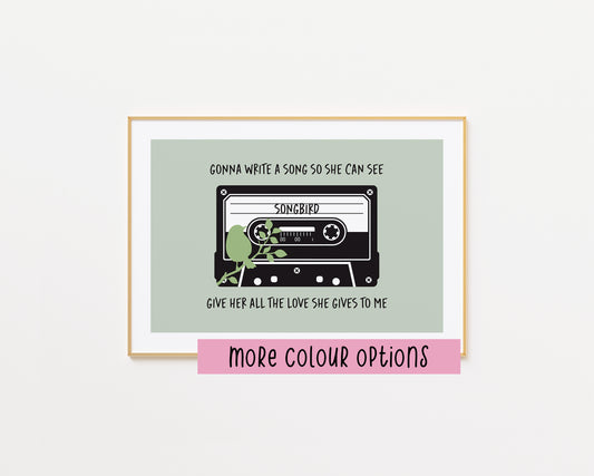 Songbird Oasis Inspired Print