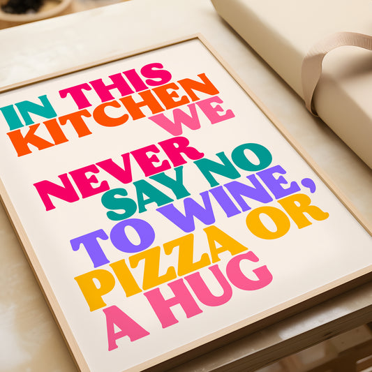 Wine - In This Kitchen Print