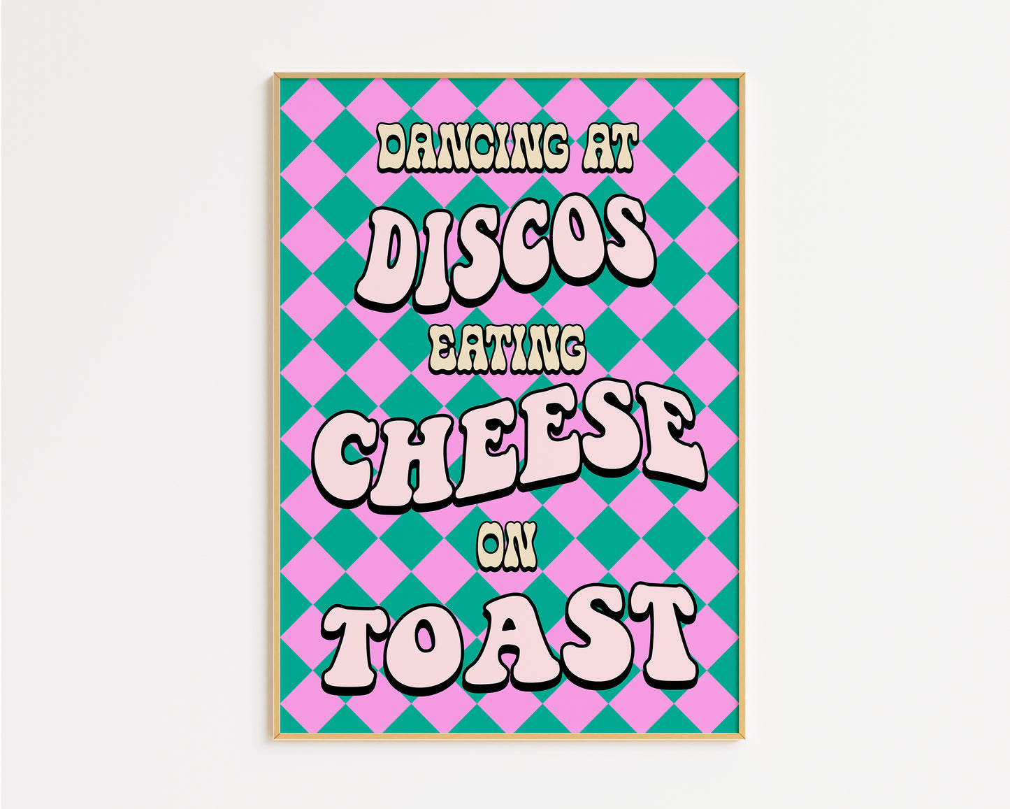 Dancing At Discos Eating Cheese On Toast Print