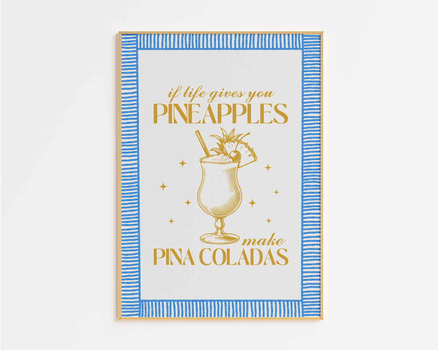 Pina Colada Cocktail Print