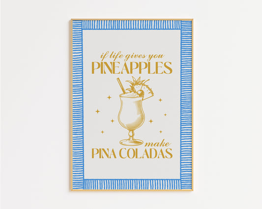 Pina Colada Cocktail Print