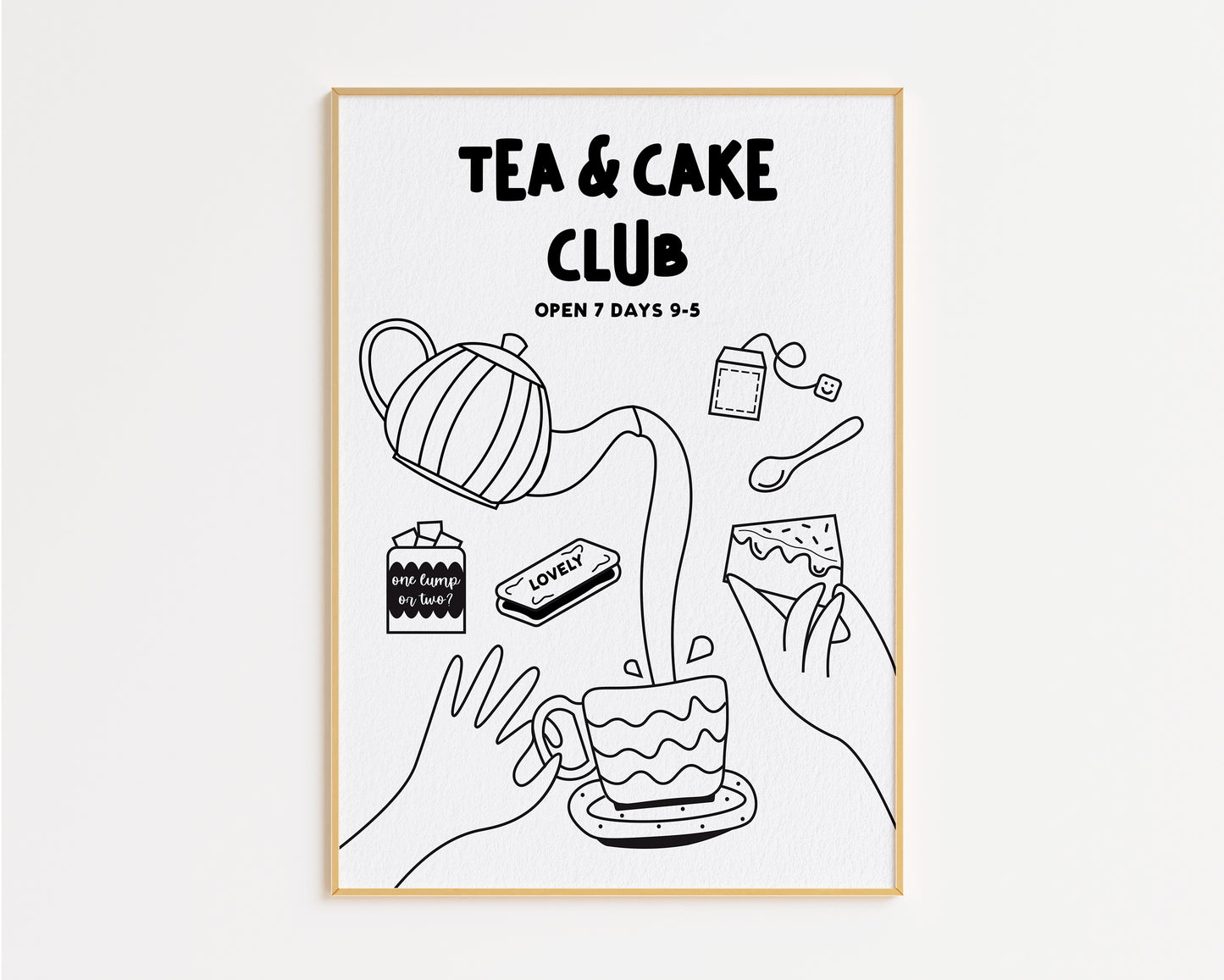 Tea and Cake Club Print