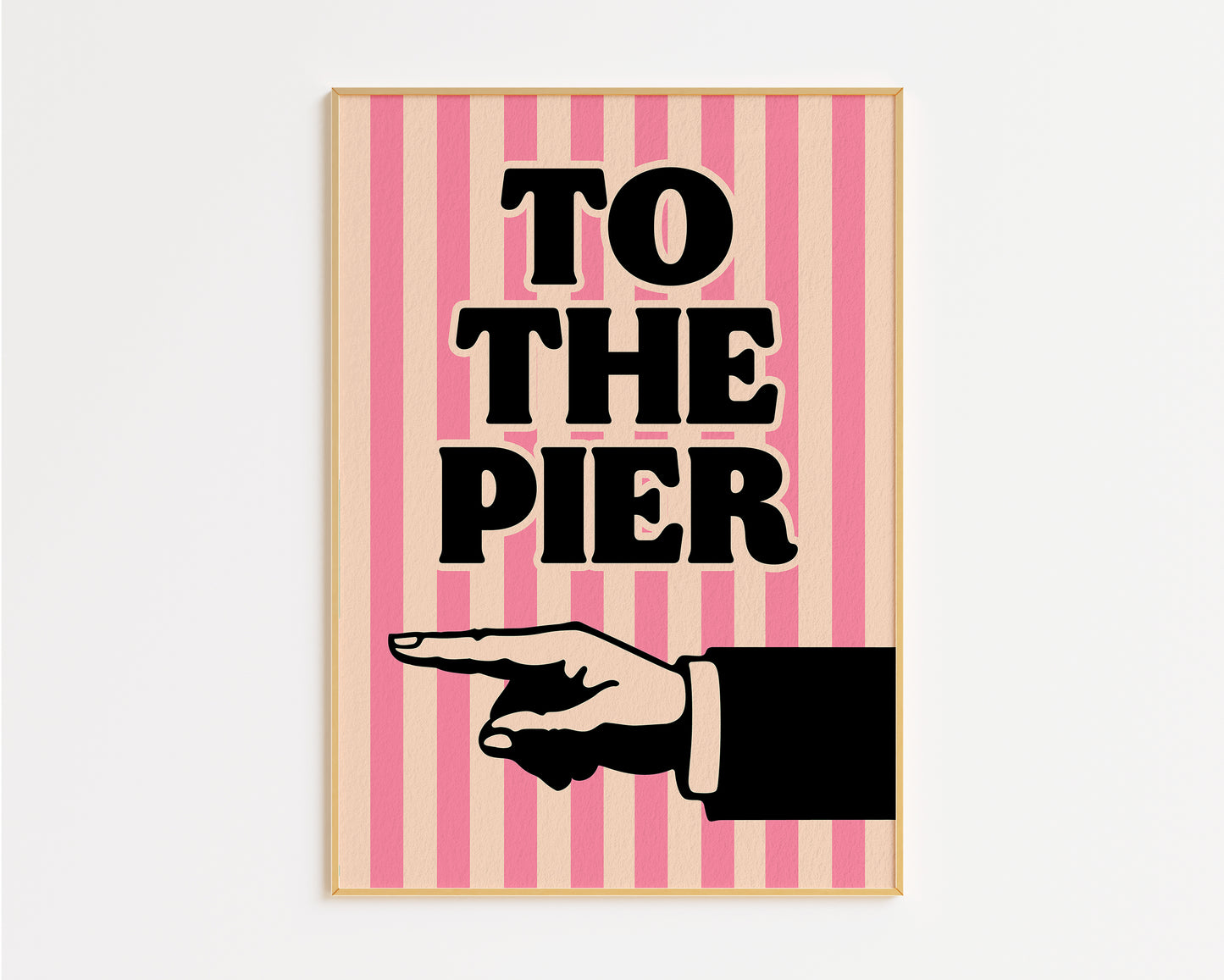 To The Pier (left) Print