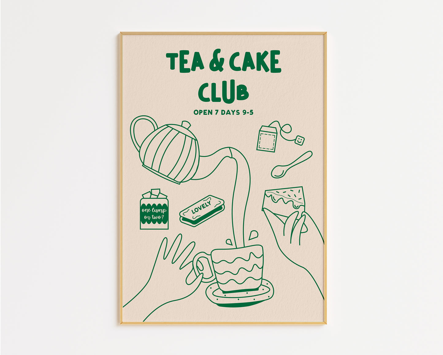 Tea and Cake Club Print