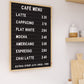 Cafe Menu Print