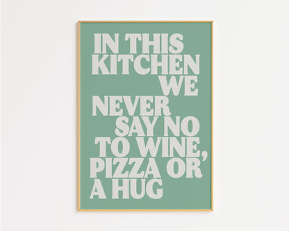 Wine - In This Kitchen Print