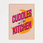 Cuddles In The Kitchen Print