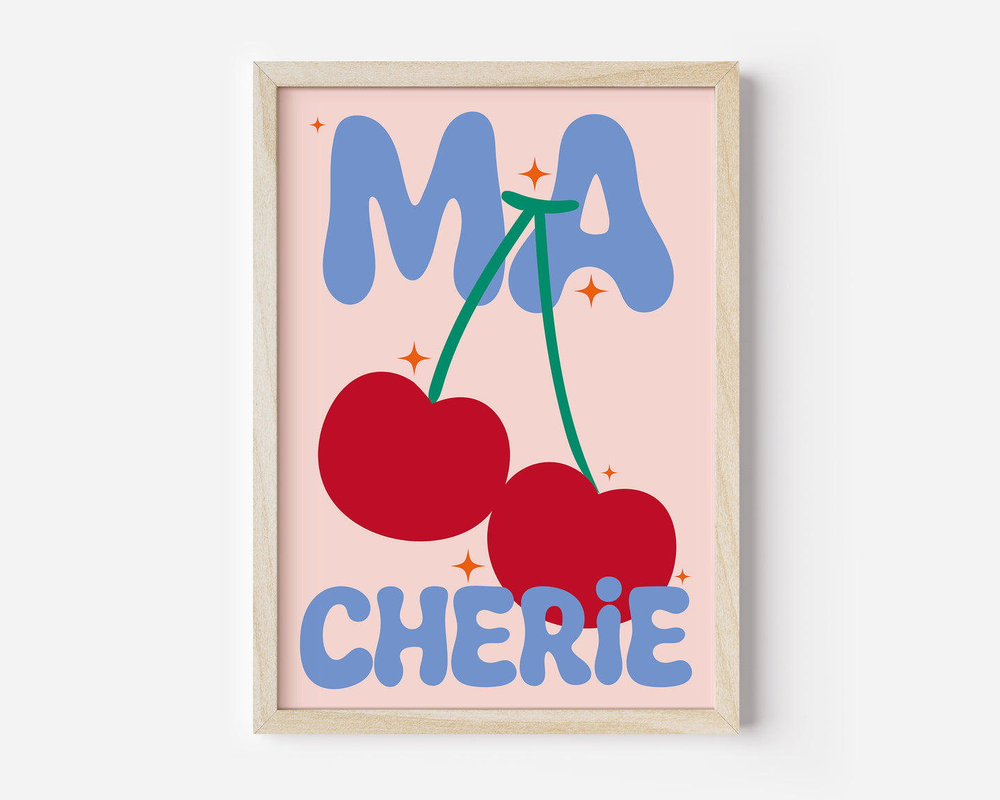 Ma Cherie Print - in Blue