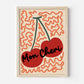 Mon Cheri Print - in Orange