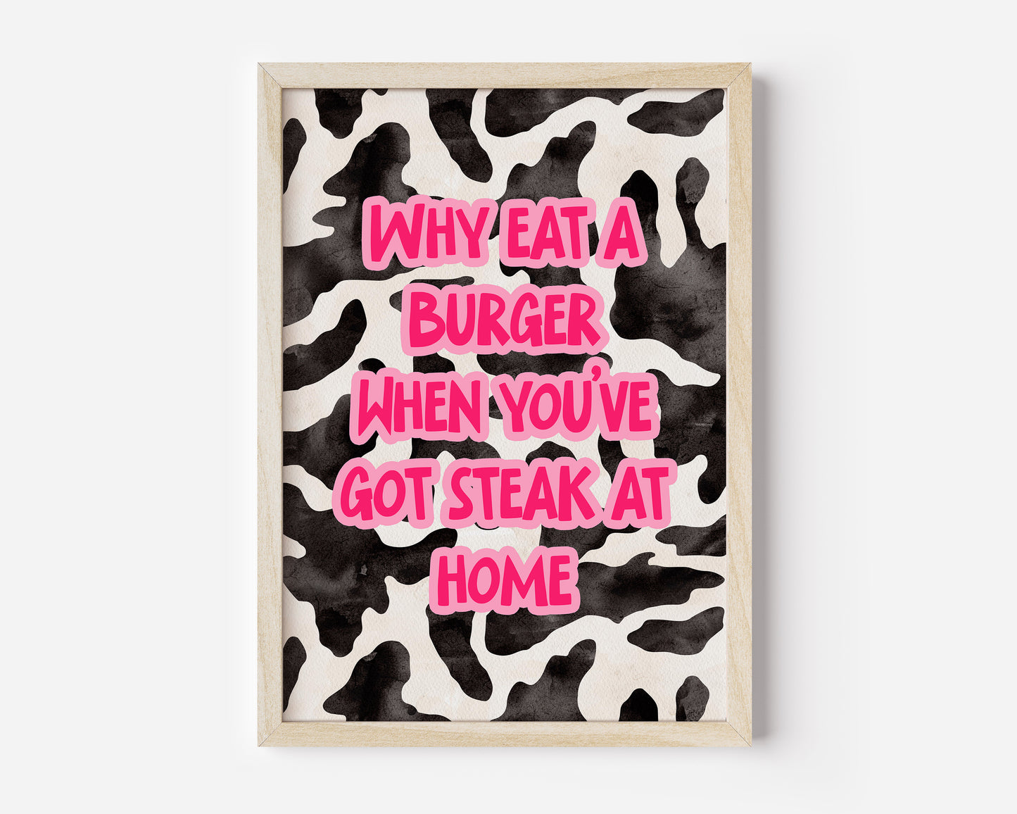 Steak At Home Print