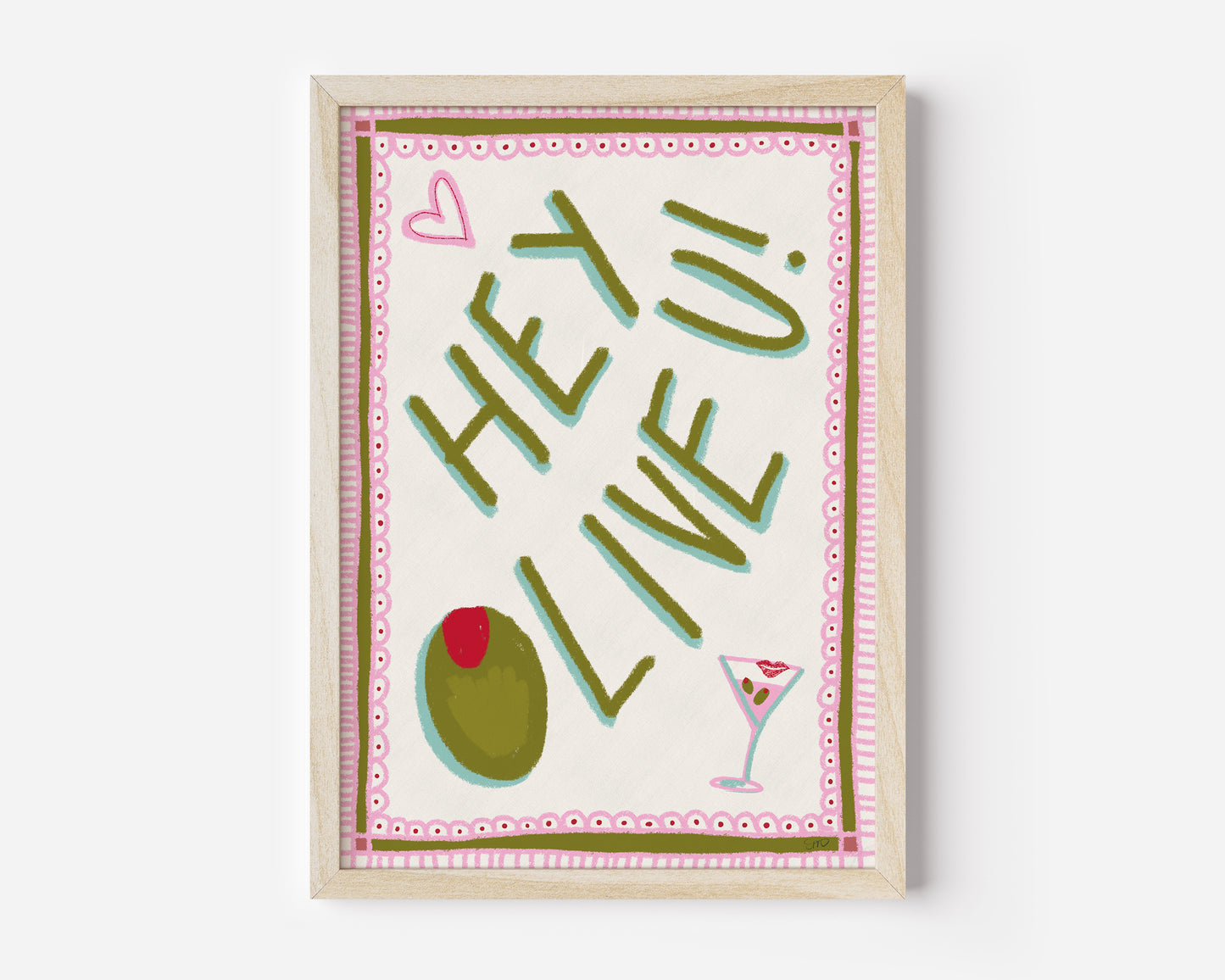 Olive You Print