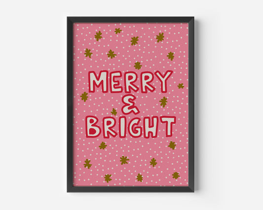 Merry and Bright Print