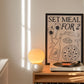 Set Meal For 2 Dinner Kitchen Print