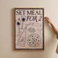 Set Meal For 2 Dinner Kitchen Print