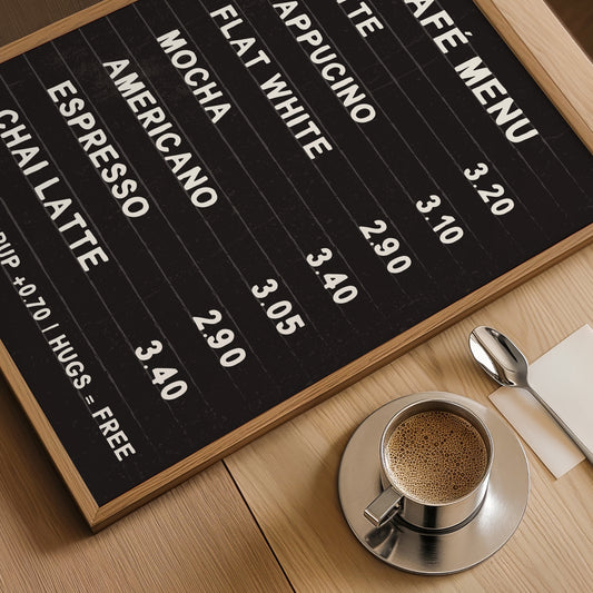 Cafe Menu Print