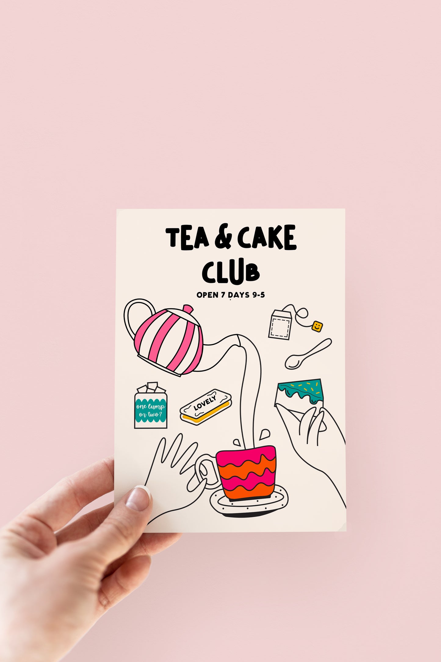 Tea and Cake Club Kindle Insert