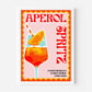 Aperol Spritz Retro Cocktail Print