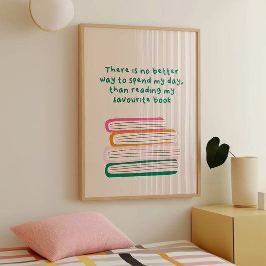 Favourite Book Quote Reader Print