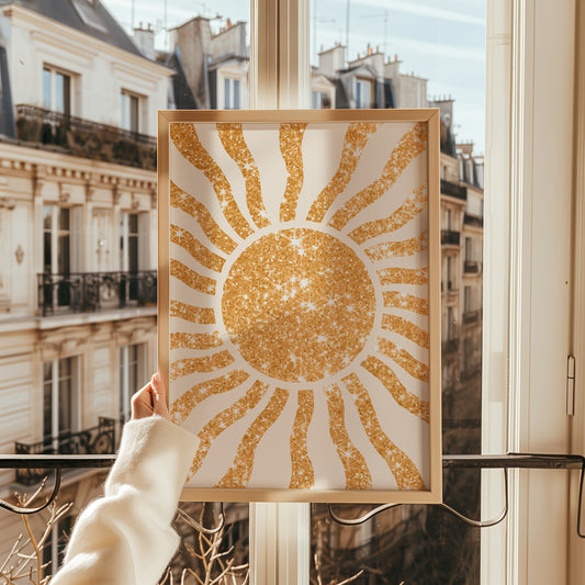 Glittered Sunshine Boho Print