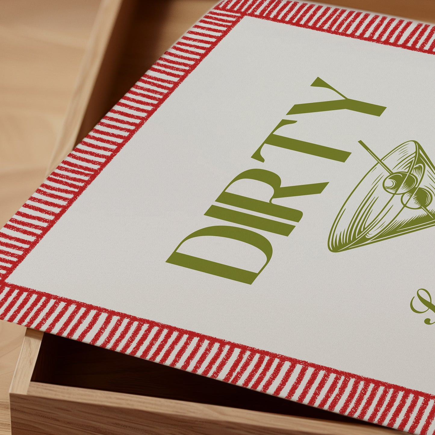 Dirty Martini Cocktail Print