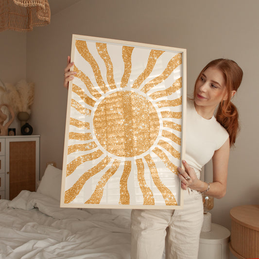 Glittered Sunshine Boho Print