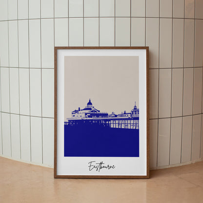 Eastbourne Vertical Travel Print