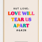 A4 LOVE WILL TEAR US APART - SECONDS