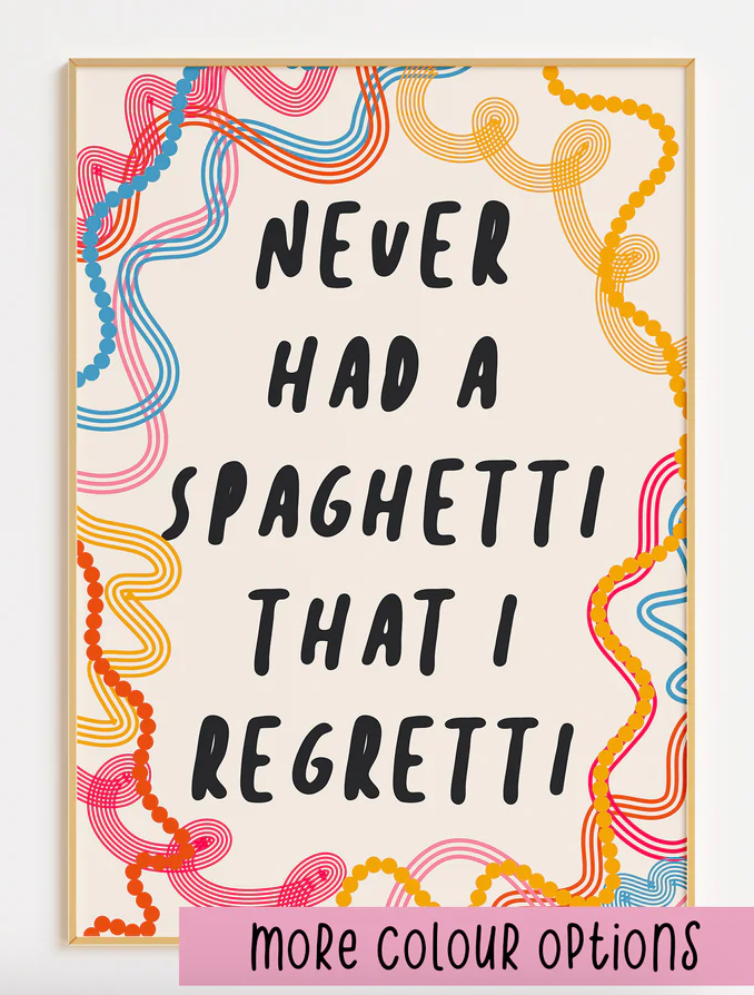 A3 NEVER HAD A SPAGHETTI THAT I REGRETTI - SECONDS