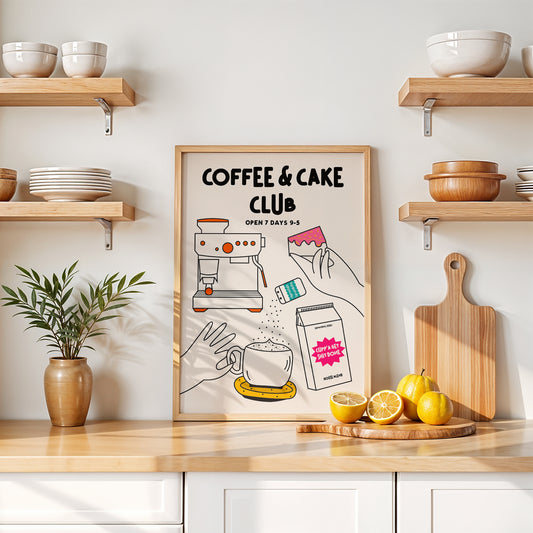 Coffee and Cake Club Print