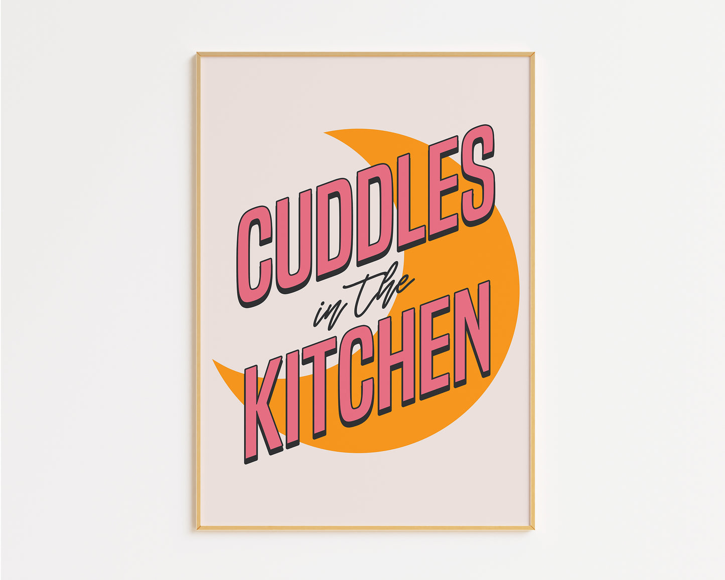 Cuddles In The Kitchen Print