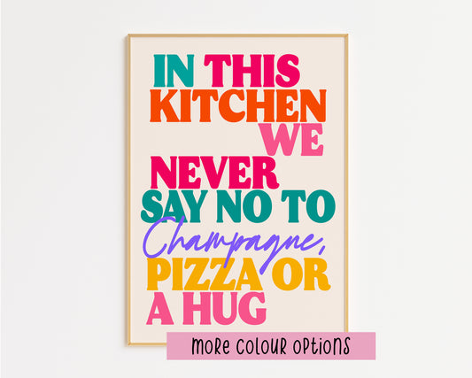 Champagne - In This Kitchen Print