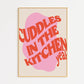 Cuddles In The Kitchen Print