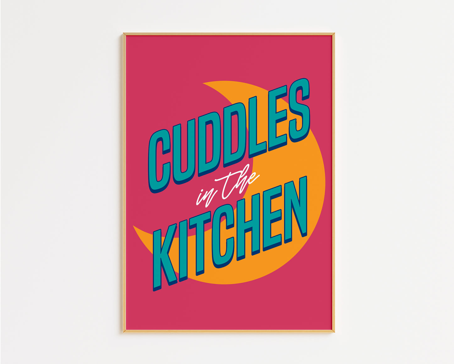Cuddles In The Kitchen Print