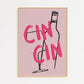 Cin Cin Illustrated Print