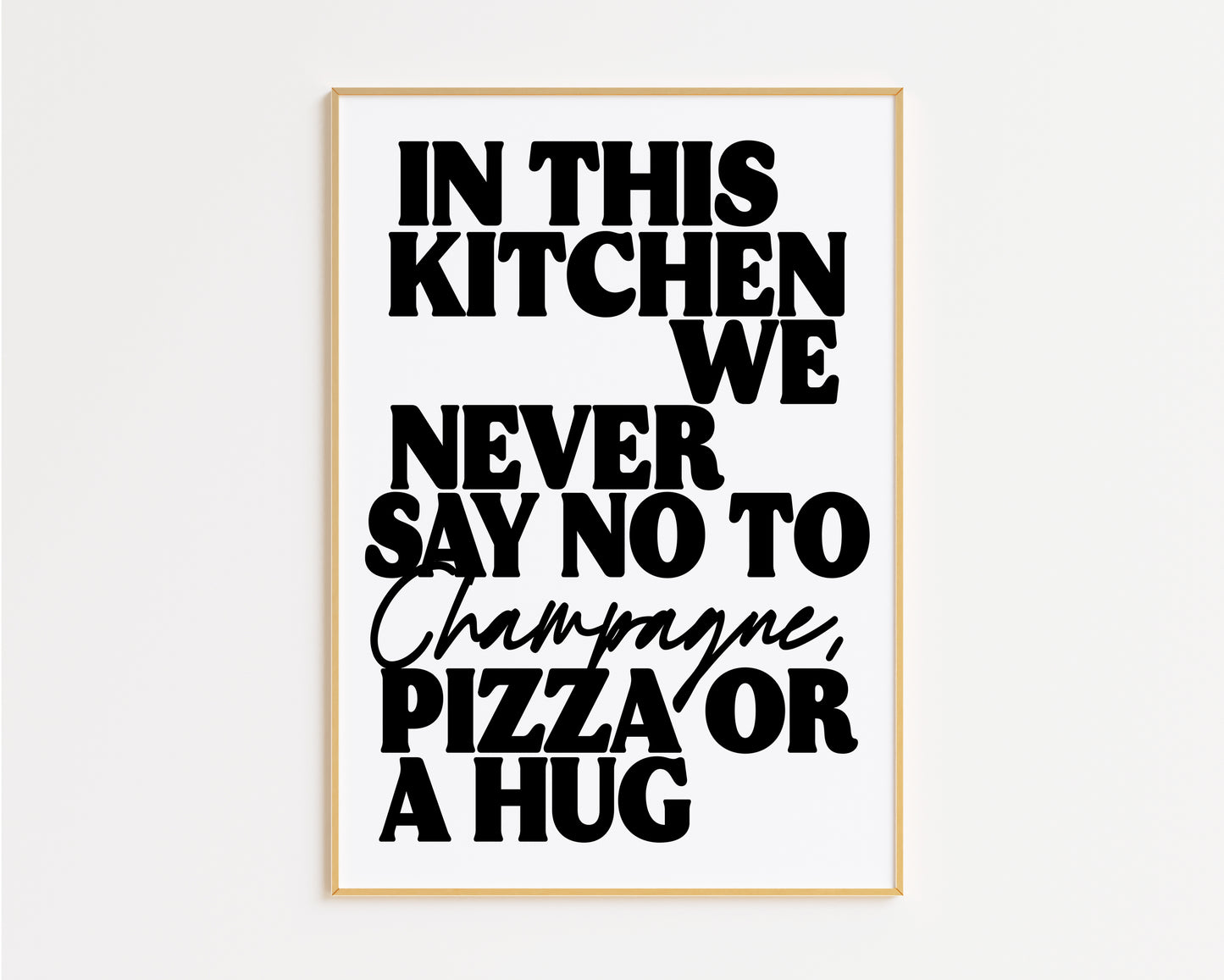 Champagne - In This Kitchen Print