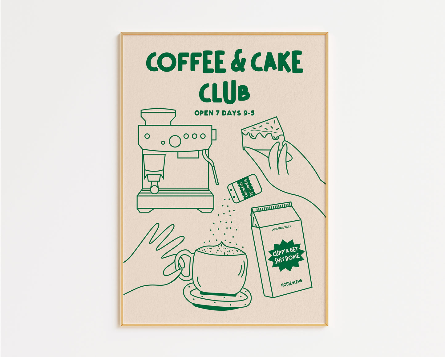 Coffee and Cake Club Print