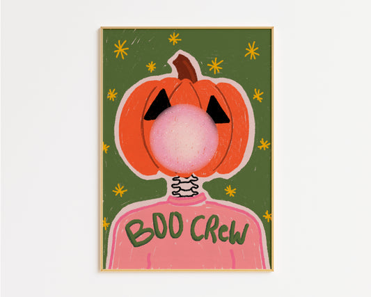 Boo Crew Hand Drawn Print