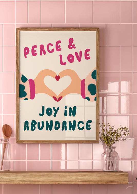 Peace Love Joy Print