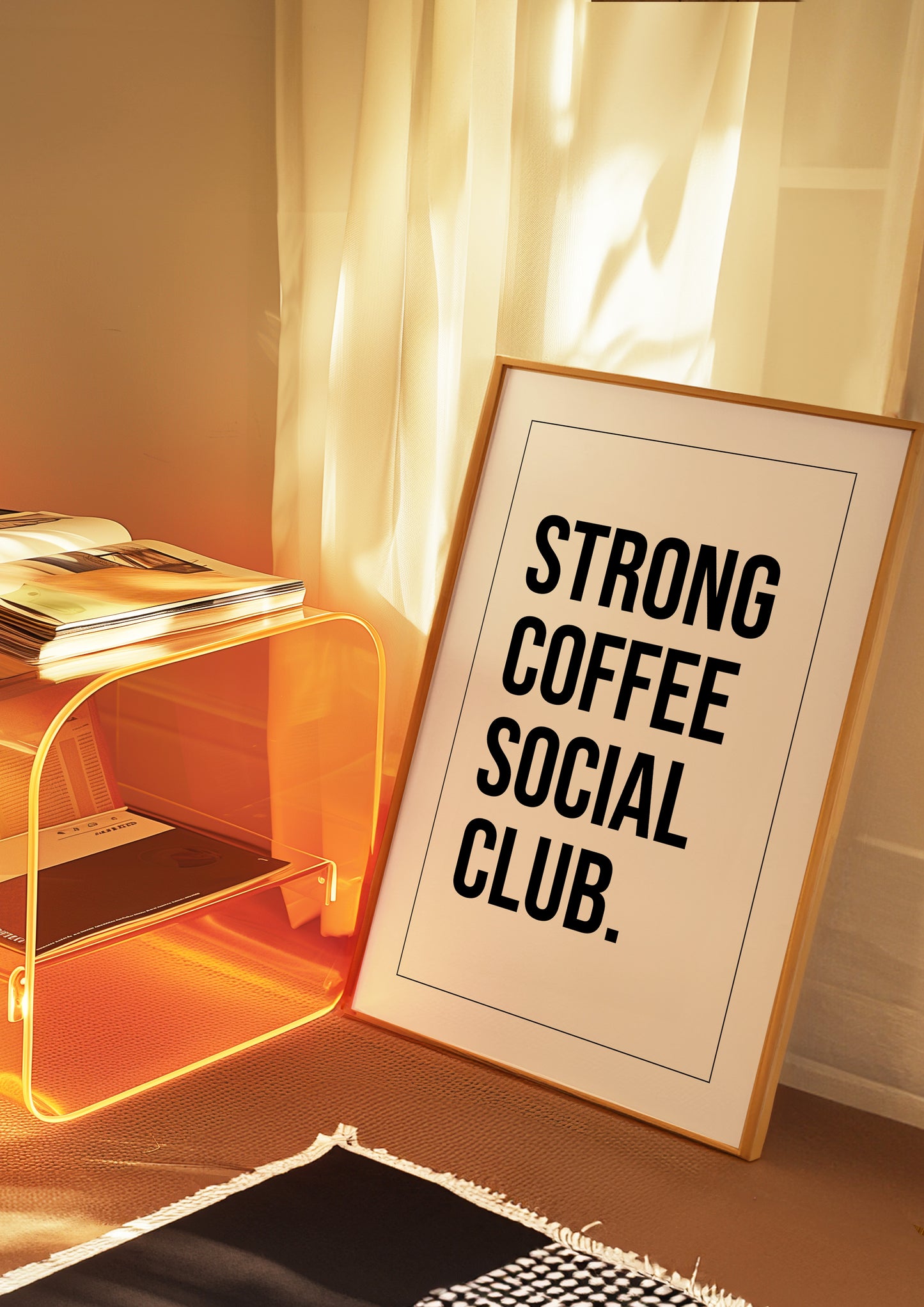 Strong Coffee Social Club Print