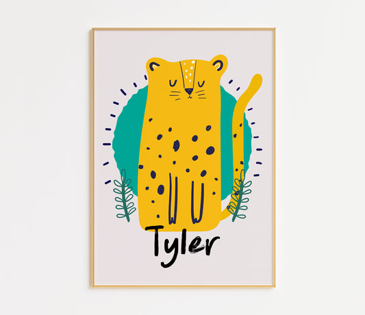 Personalised Name Print - Cheetah