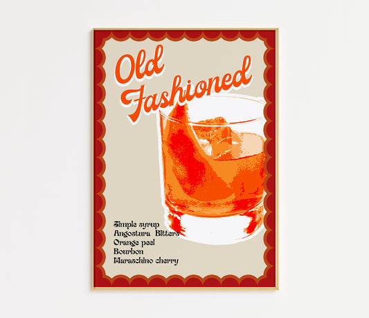 Old Fashioned Cocktail Recipe Print