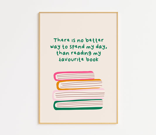 Favourite Book Quote Reader Print